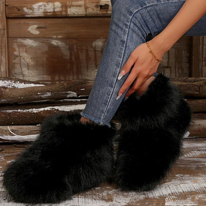 High Over-the-knee Fur Wool-like Plus Velvet Snow Boot