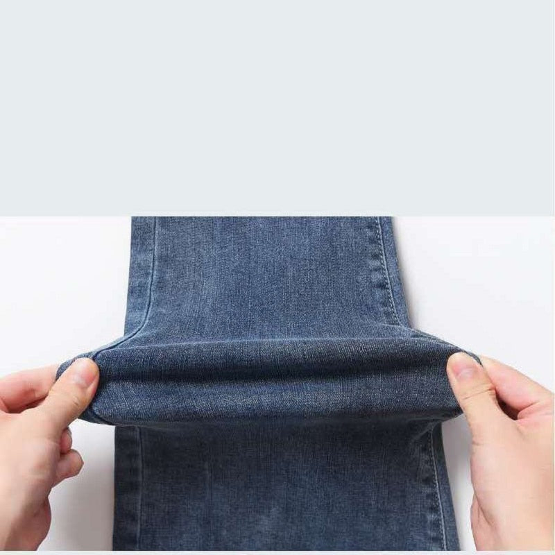 Elastic Pencil Trousers High Waist Tight Slim Fit Skinny Denim Pants