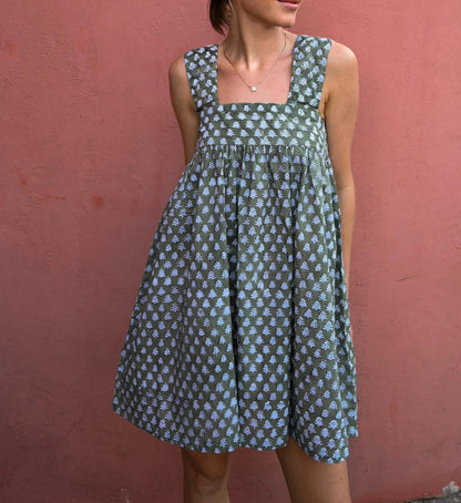 Stripe Tie-up Mini Dress