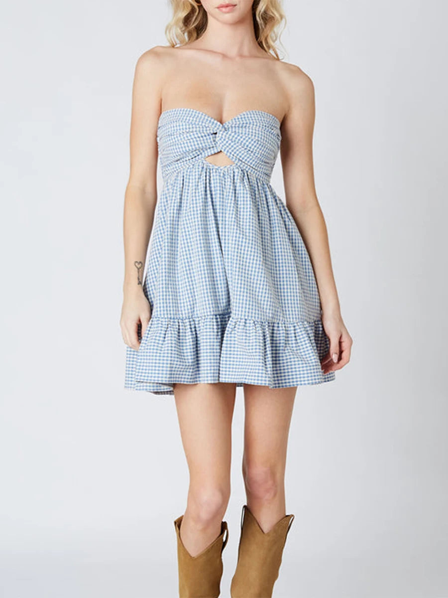 Twisted Cut-out Mini Dress