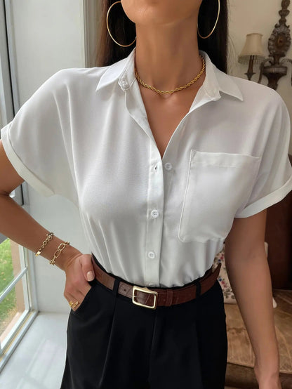 Chiffon Short-sleeved Blouse