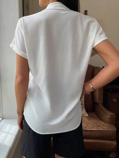 Chiffon Short-sleeved Blouse