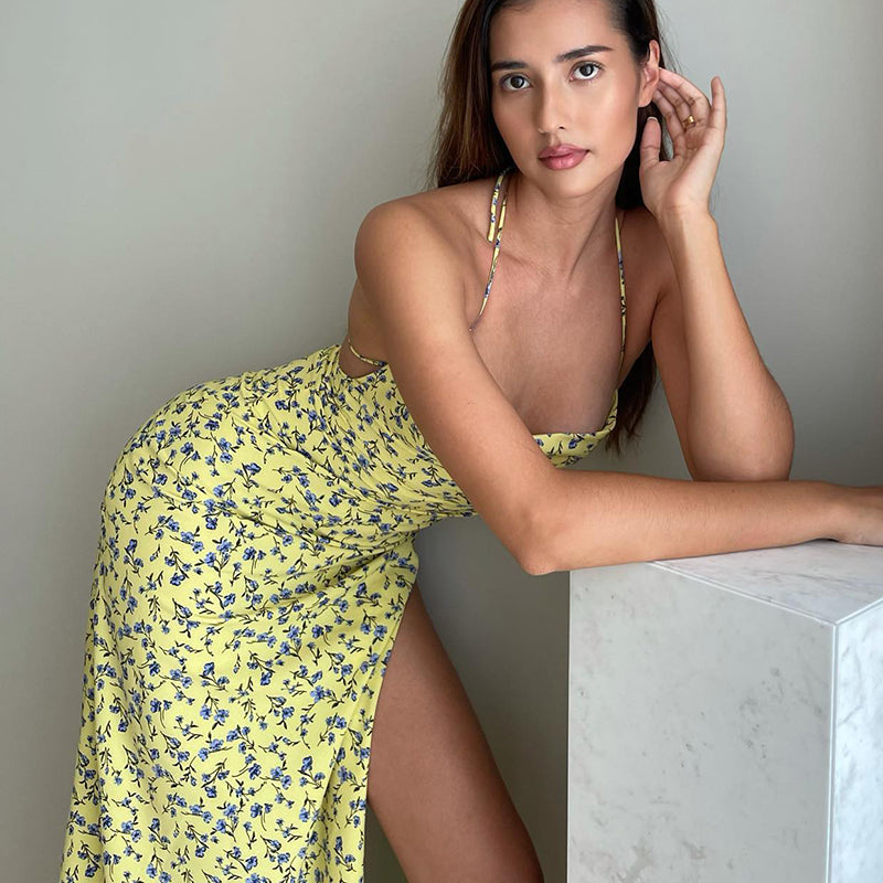 Nidya Backless Midi Dress