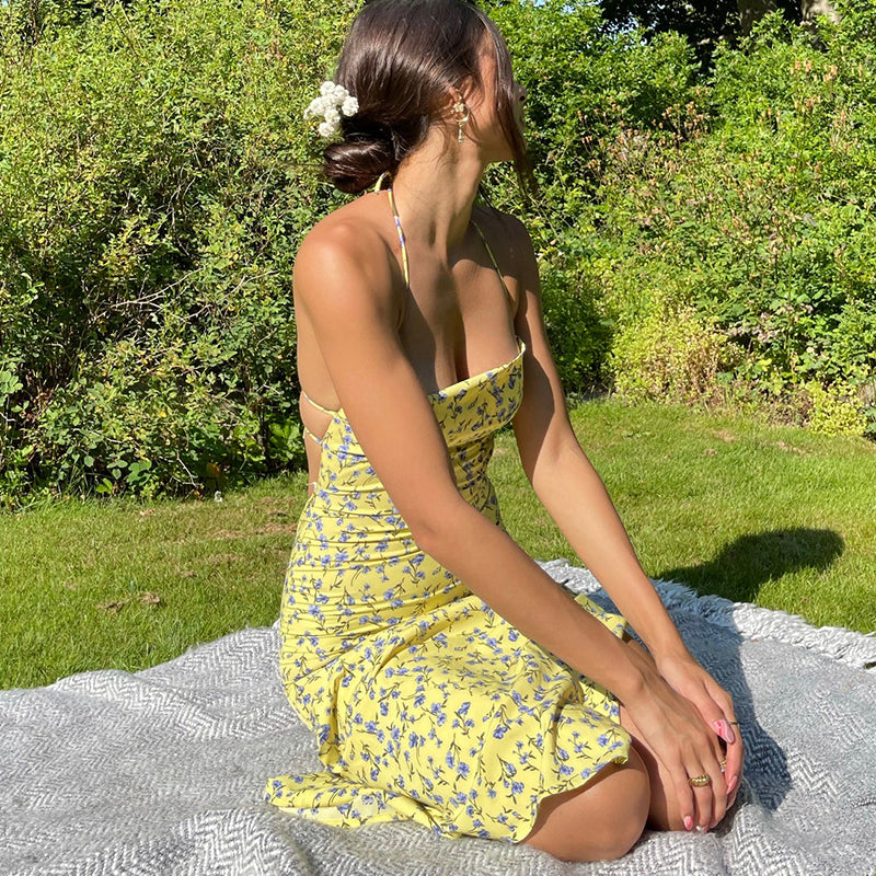 Nidya Backless Midi Dress