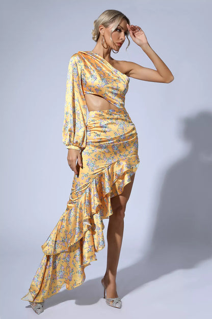 Nina Yellow Maxi Dress