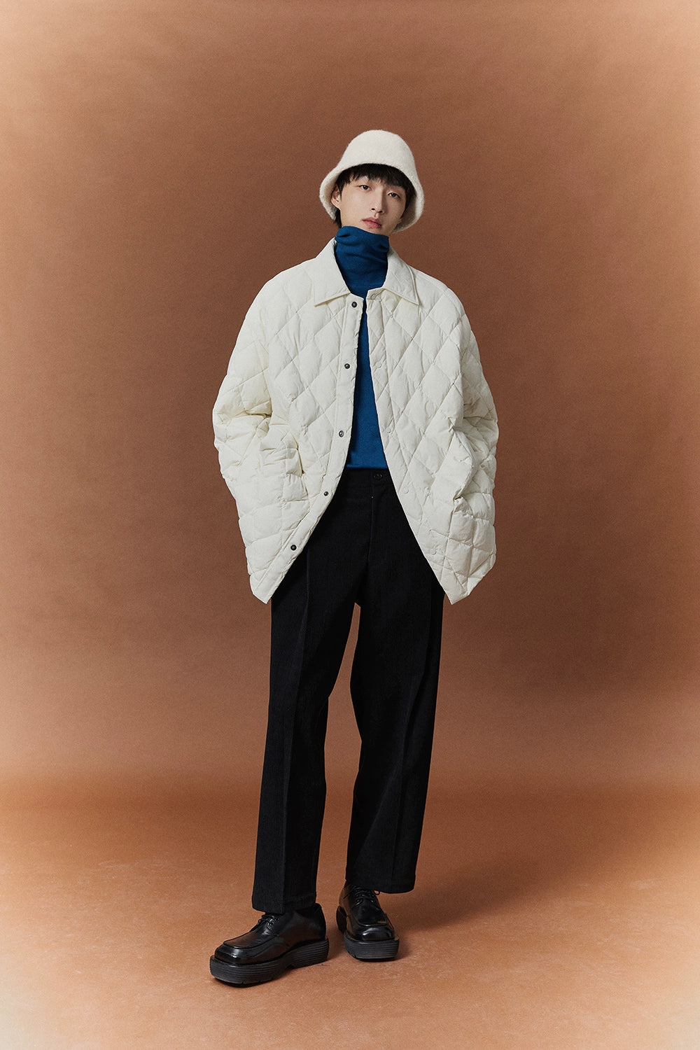 Relaxed Wide-leg Slightly Stretchy Cropped Pants
