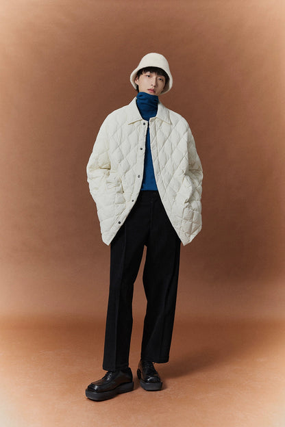 Relaxed Wide-leg Slightly Stretchy Cropped Pants