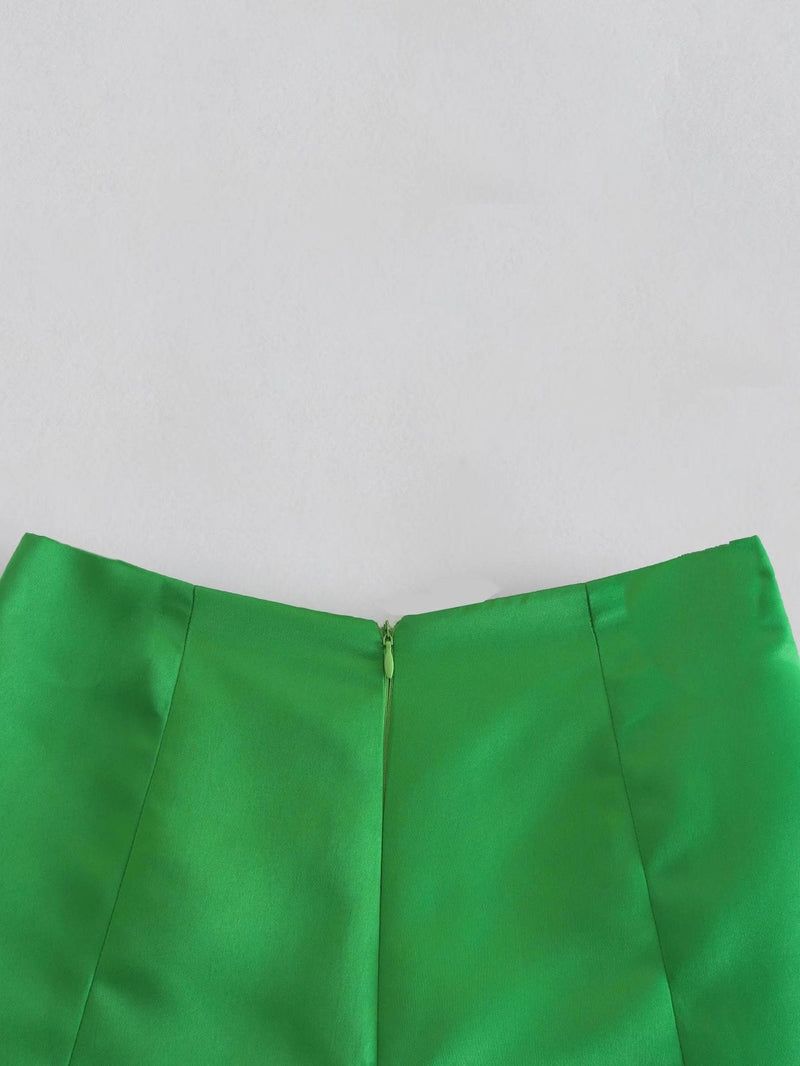 Hight Waist Hot-shorts Loose Flare Mini Shorts Wide Leg Color Shorts