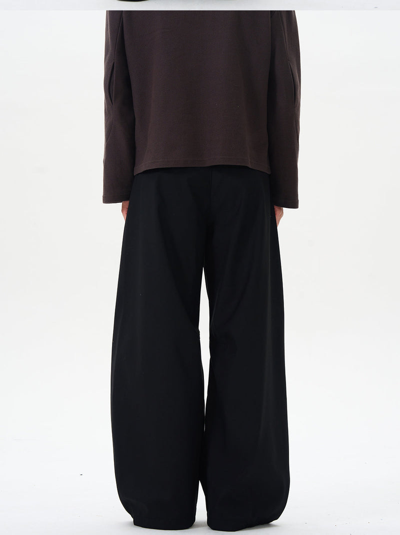 Black Wide-leg Palazzo Pants