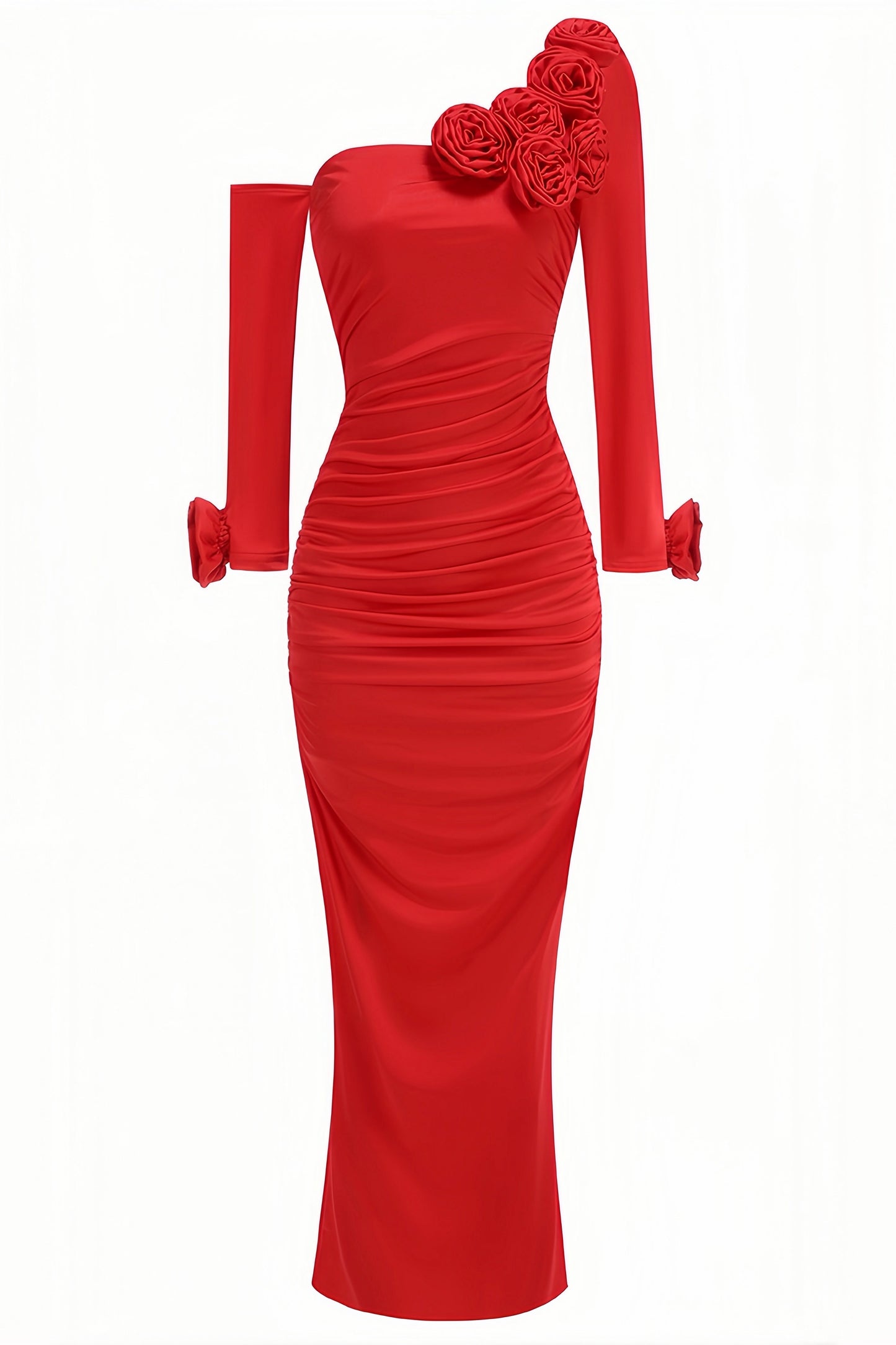 Isla 3d Pleated Maxi Dress