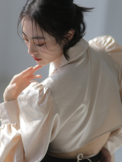 Frilled Long Sleeve Blouse
