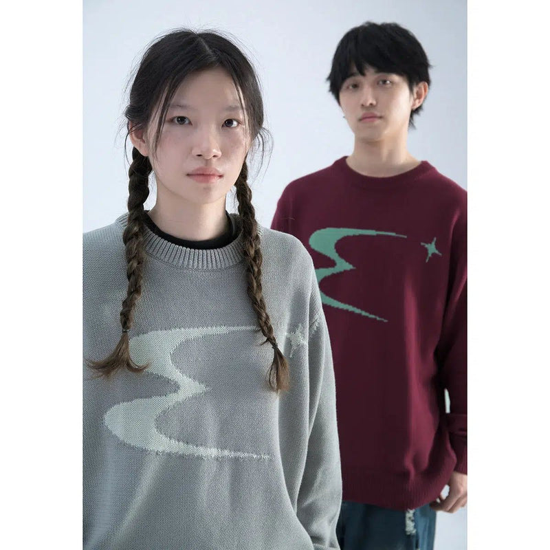 Sweater With Contrast Logo