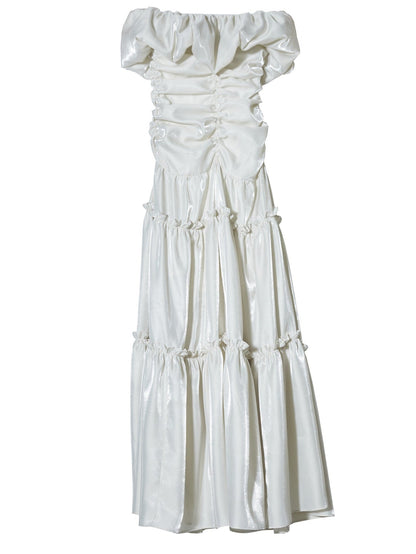 Off-shoulder Maxi Dress