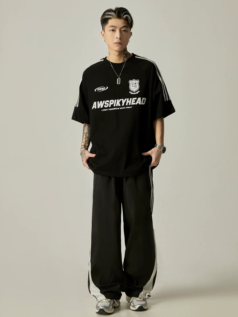 Wide-leg Triple Stripe Track Pants