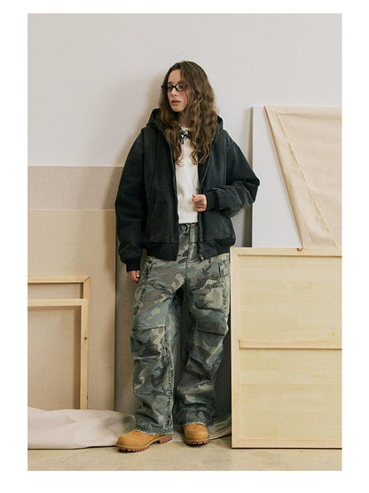 Woodland Camo Hunting Cargo Pants