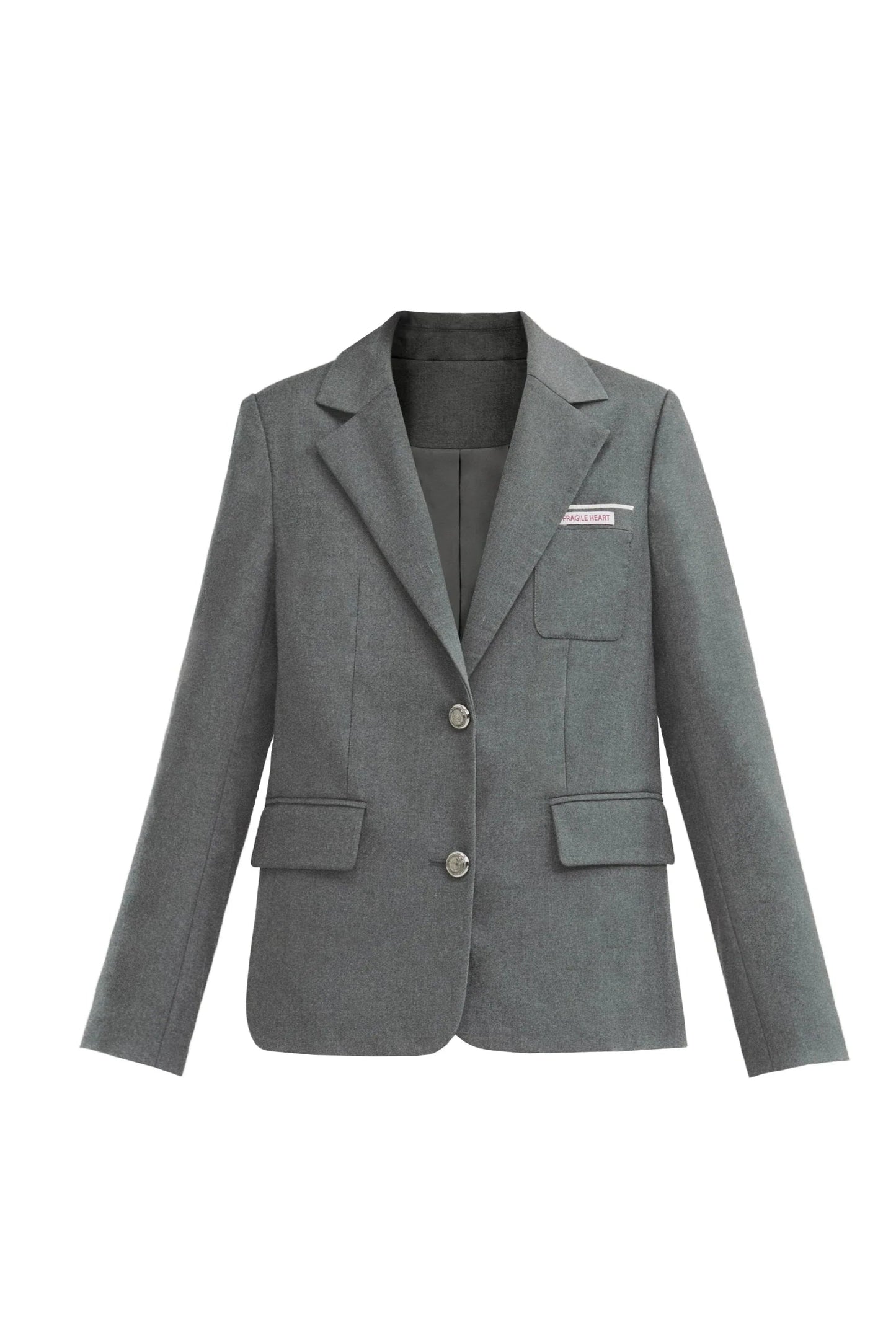 Professional Grey Blazer and Pleated Mini Dress Set
