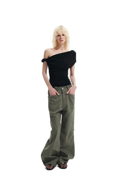 Military Green Cargo Pants