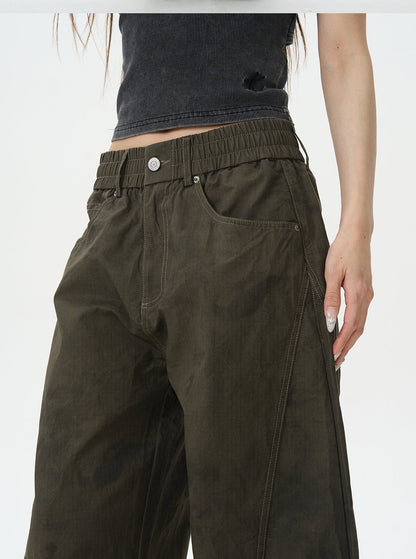 Army Green Baggy Cargo Pants