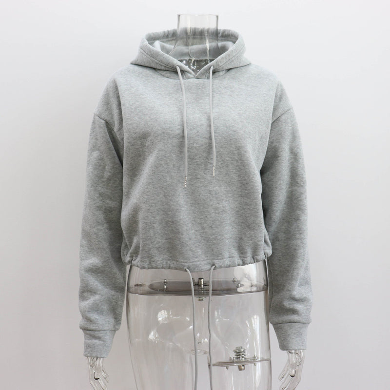 Autumn Clothing Pullover Sweatshirt Top Hooded Loose Sweatshirt