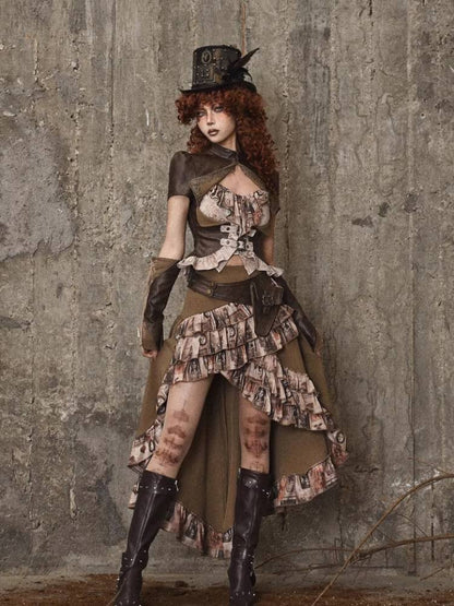 Ruffle Bustle Skirt
