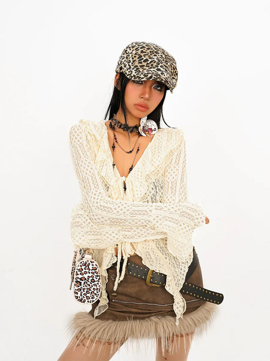 Nico Molly Crochet Cardigan - Cream ()