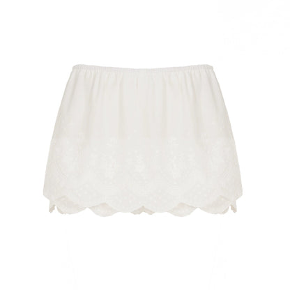 Kalee Low-rise Lace Mini Skirt
