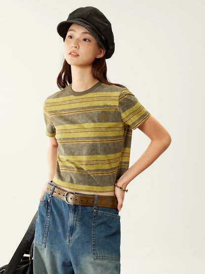 Octopusme Retro Striped T-shirt