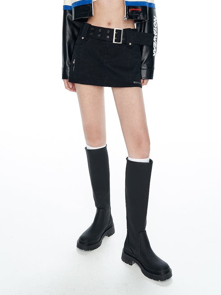 Denim Anti-glare Skirt