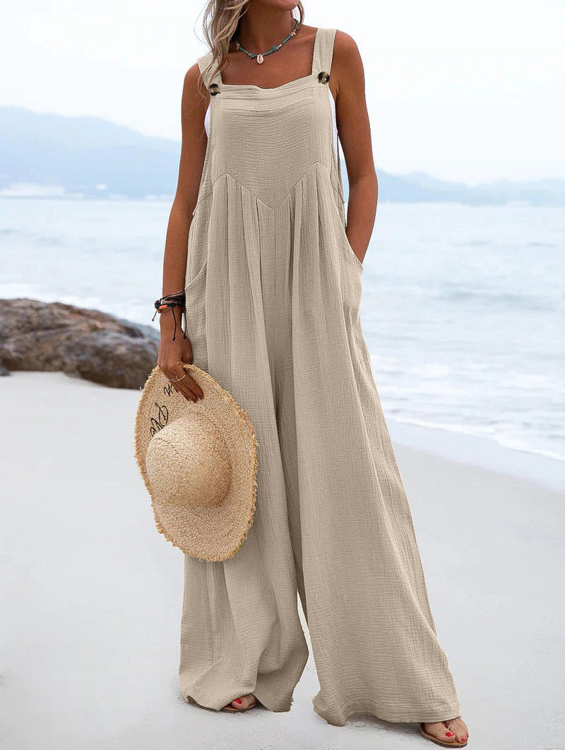 Clothing Summer Jumpsuit Color Wide Leg Jumpsuit