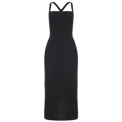 Abrianna Halter Backless Maxi Dress