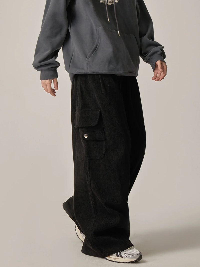 Onyx Flow Wide-leg Cargo Lounge Pants