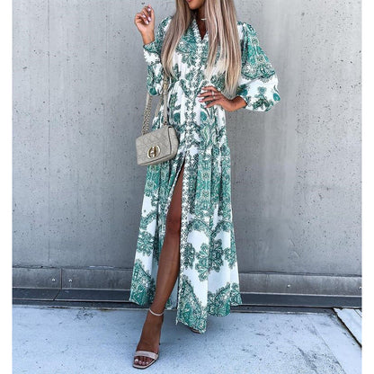 Spring Summer Maxi Dress Loose Vacation Dress