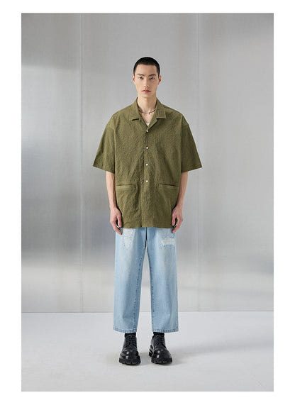 Distressed Patchwork Cropped/short Pants