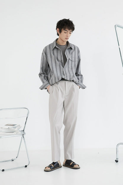 Double-pleated Comfort Dress Pants