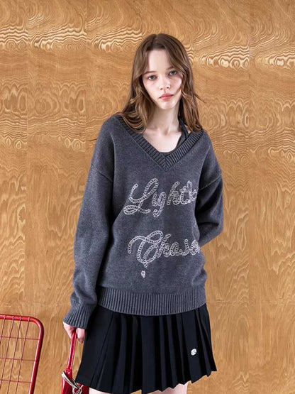 Two-piece Pullover Knit Sweater