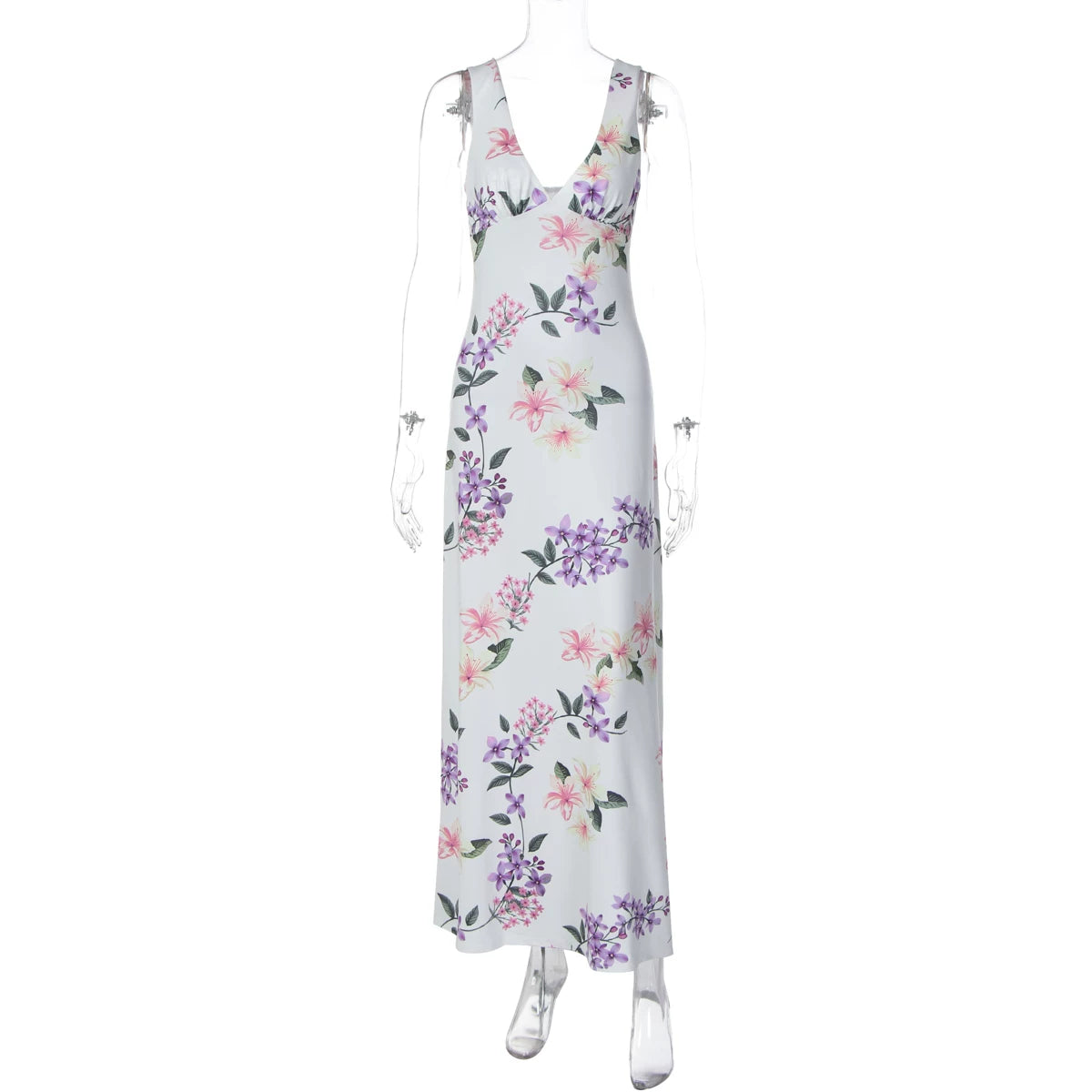 Backless Slit Maxi Dress