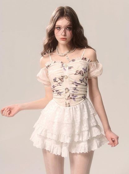 White Lace Ballet-inspired Cake Skirt