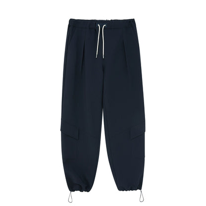 Draping Drawstring Cargo Pants