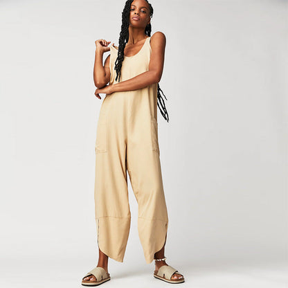 Clothing Pocket Jumpsuit Color Bib Suspender Jumpsuit