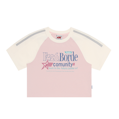Contrasting Star Letter T-shirt