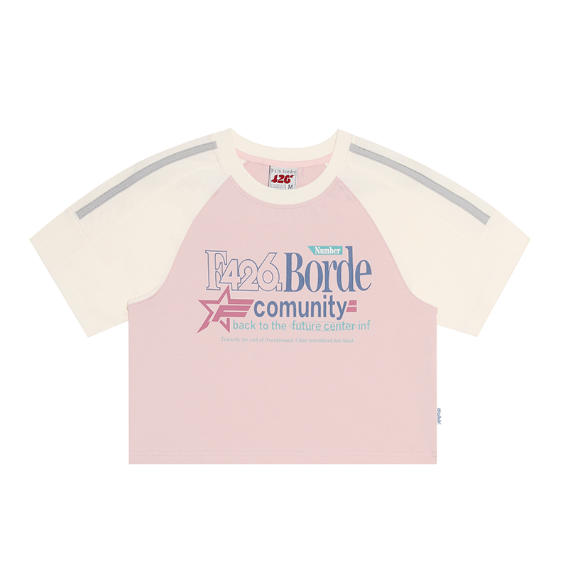Contrasting Star Letter T-shirt