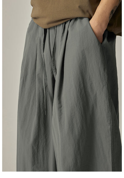Olive Wide Leg Relaxed Pants
