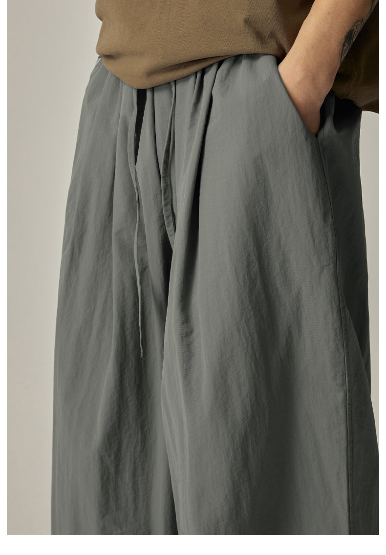 Olive Wide Leg Relaxed Pants