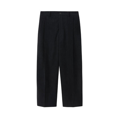 Relaxed Wide-leg Slightly Stretchy Cropped Pants