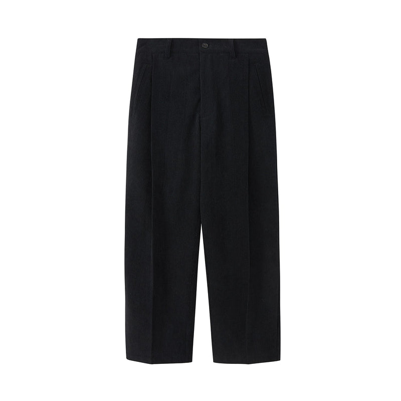 Relaxed Wide-leg Slightly Stretchy Cropped Pants