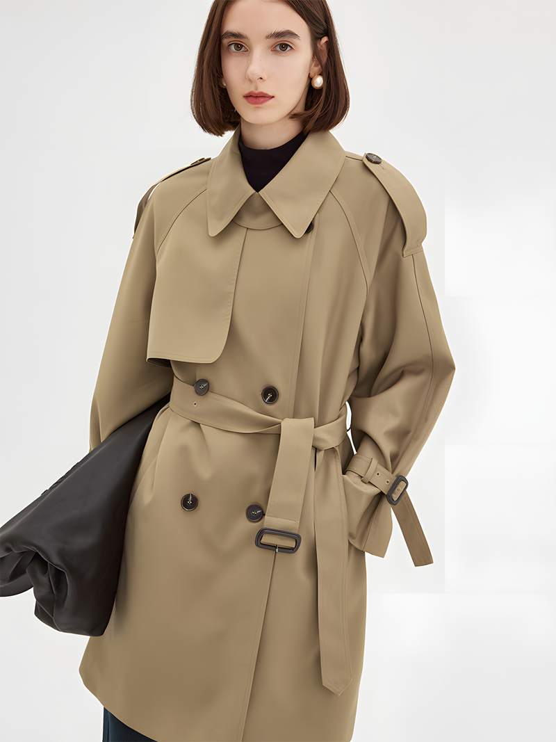 Parisian Autumn: -inspired Midi Trench Coat