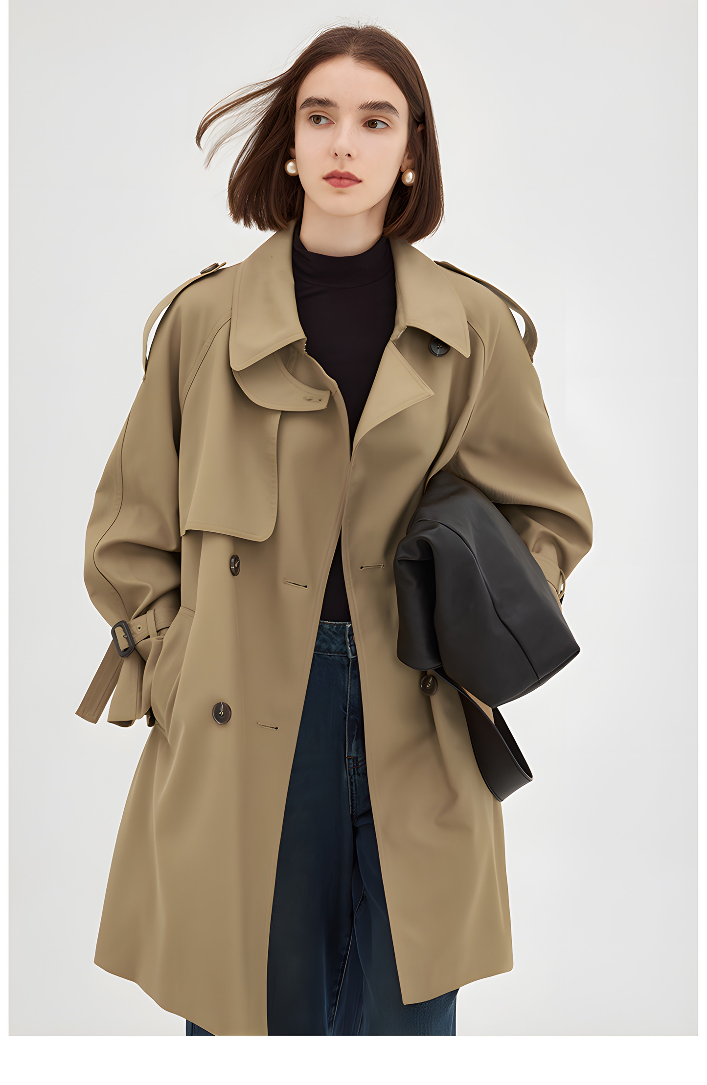 Parisian Autumn: -inspired Midi Trench Coat
