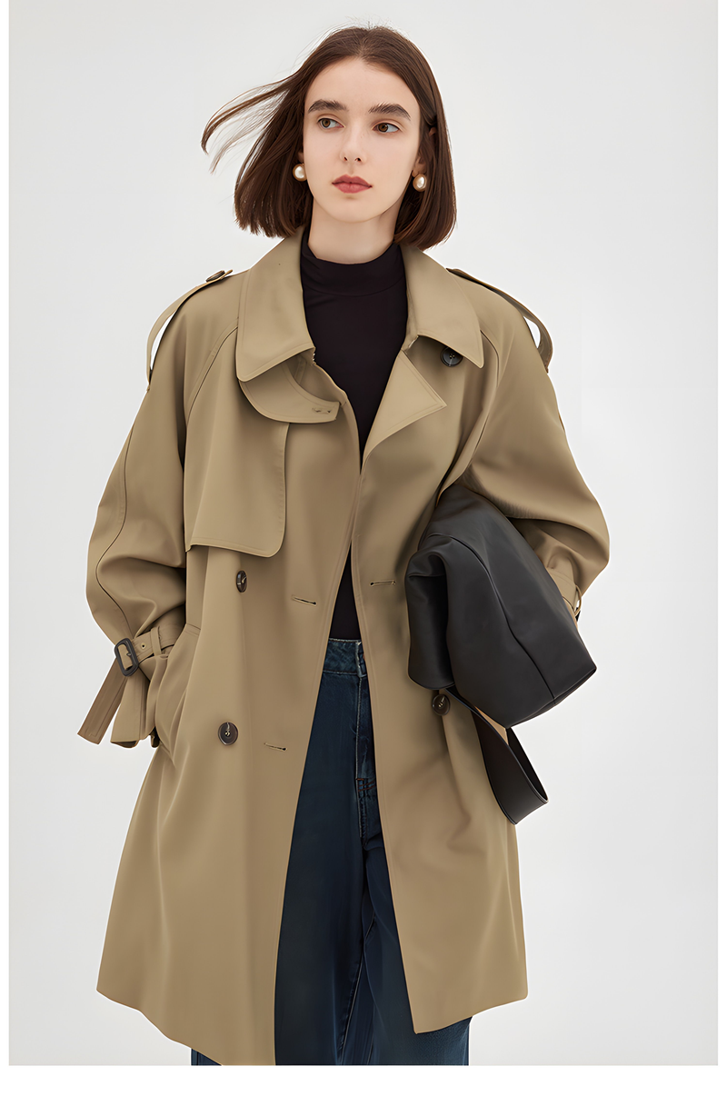 Parisian Autumn: -inspired Midi Trench Coat