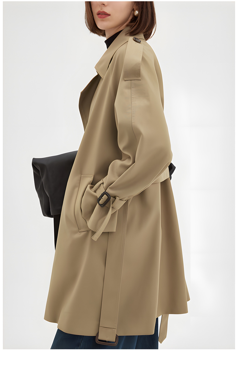 Parisian Autumn: -inspired Midi Trench Coat