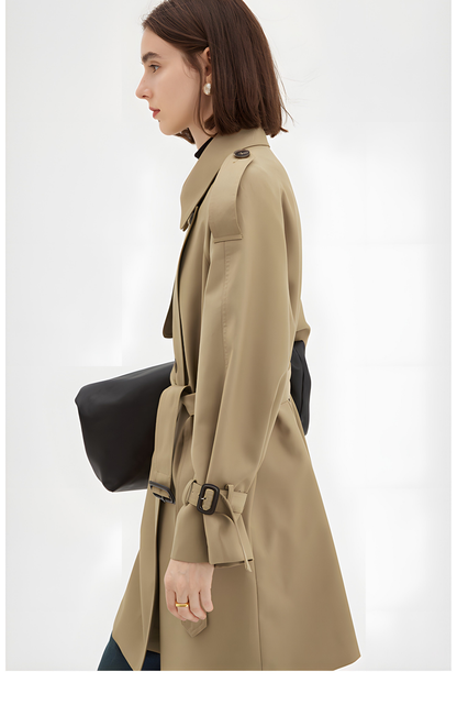 Parisian Autumn: -inspired Midi Trench Coat
